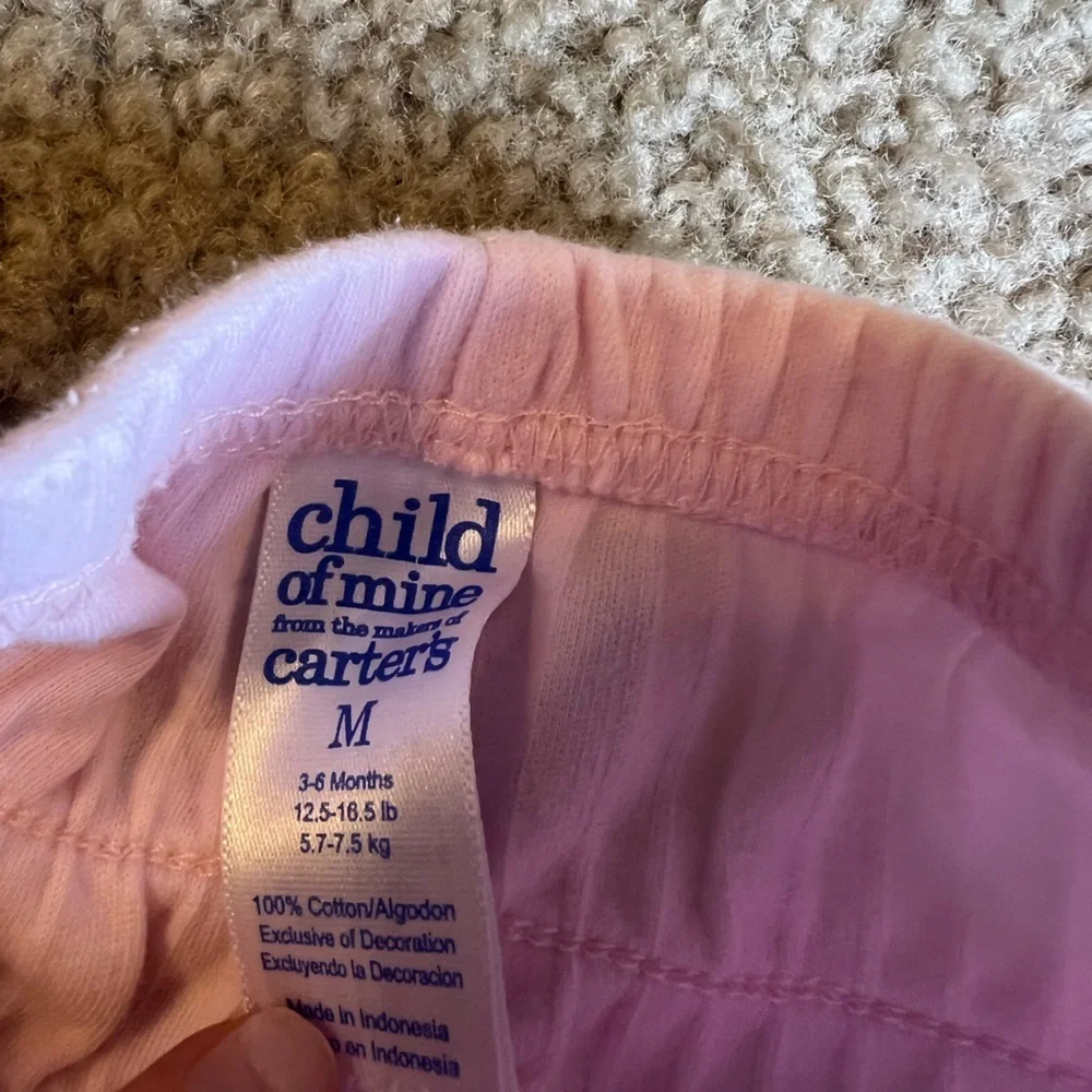 Carter's child of mine Pink Striped Kids Casual Bottoms 100% cotton